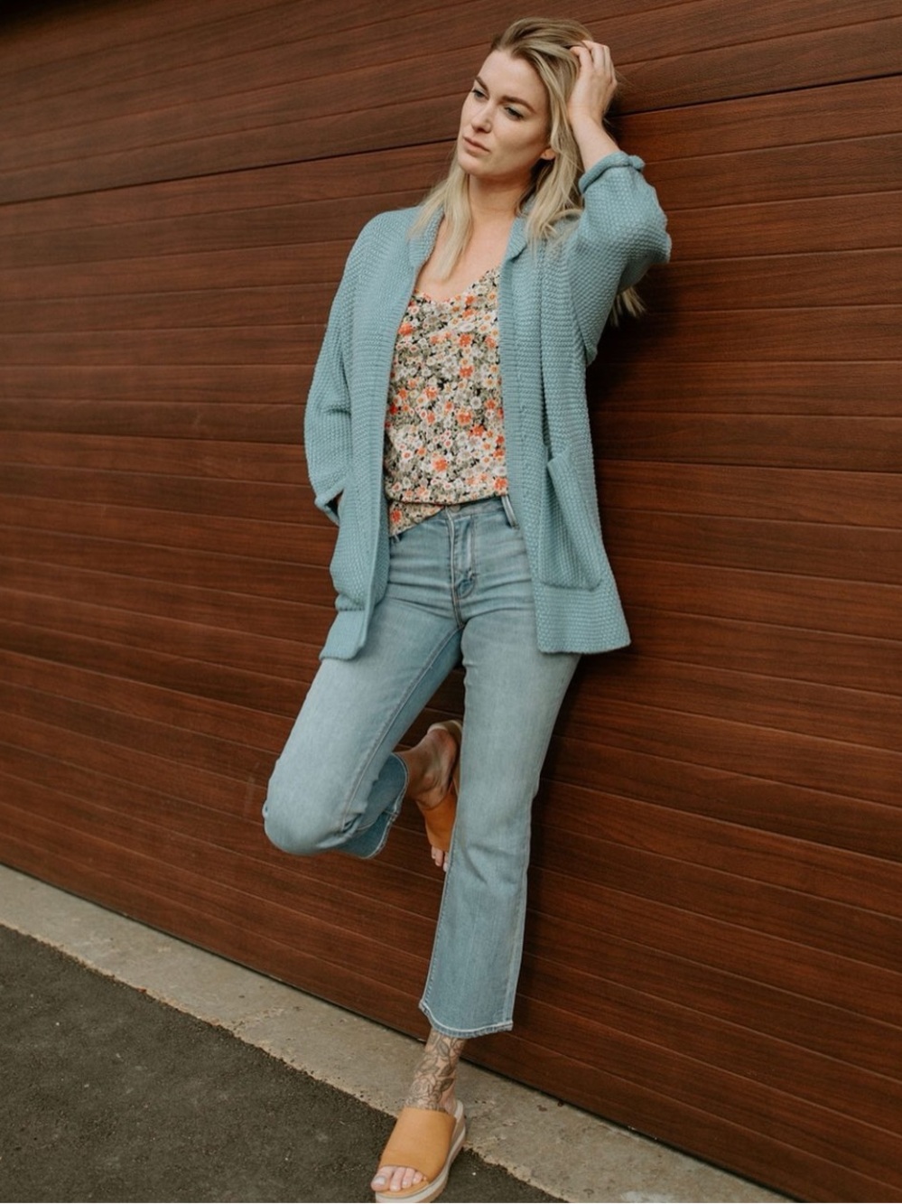 The Skinny Erinn Cardigan Boyfriend length